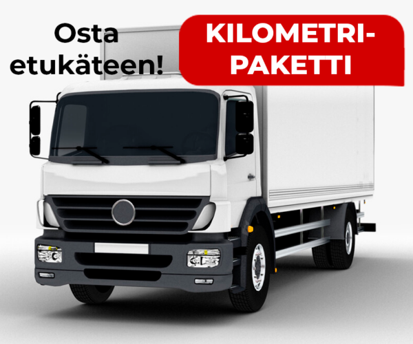Kilometripaketti kuorma-autoille, 50 km välein